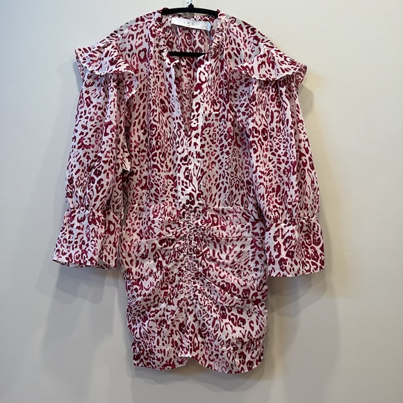 IRO Gira Dress in color white/pink - Picture 8 of 17